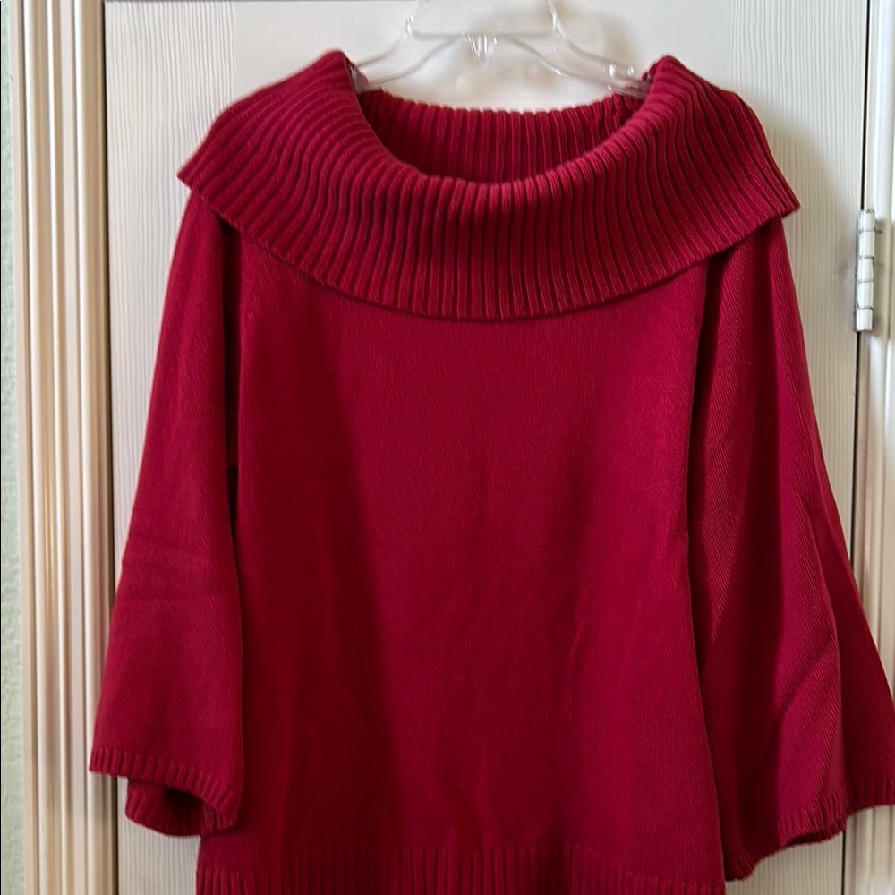 Elegant Red Women's Sweater